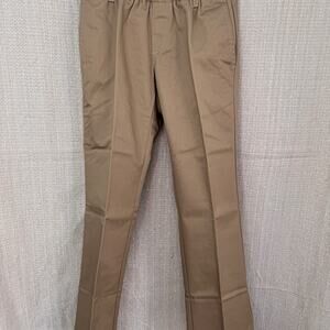 Lands End NWOT Girl's Khaki Chino Pants Size 7 w/ 23" inseam